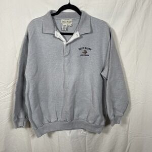 Vintage Eddie Bauer 90's Minnesota pullover sweatshirt collared men's size small